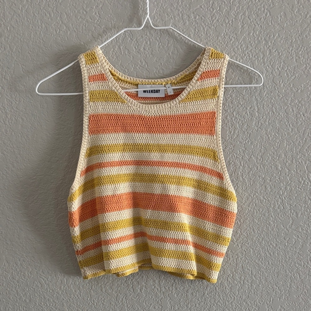 Weekday Multicolor Striped Tank Top - Picture 2 of 5
